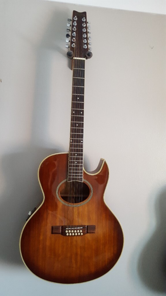 Washburn 12 string electro acoustic guitar in Bedwas, Caerphilly