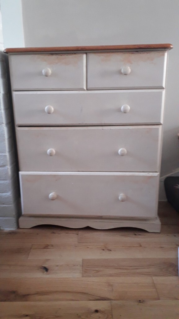Pine Furniture Devon Shabby Chic 3 2 Drawer Chest No Flat Packs