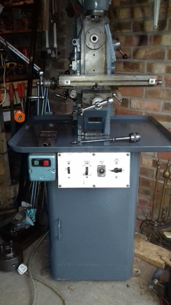 Milling Machine, A Used British Made Centec Model A with the vertical