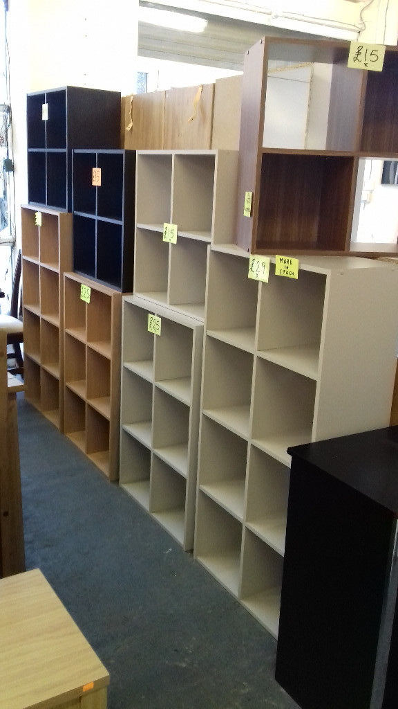 STORAGE CUBE / Units. . READY ASSEMBLED.... White, Grey, Black, Light