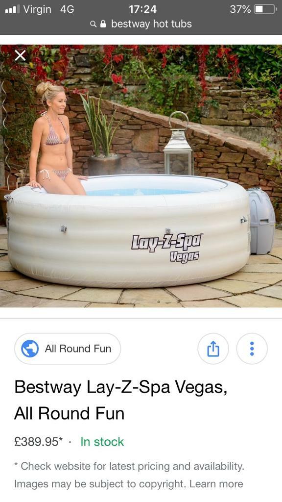 Lazy Spa Vegas Inflatable Hot Tub in Grappenhall, Cheshire Gumtree