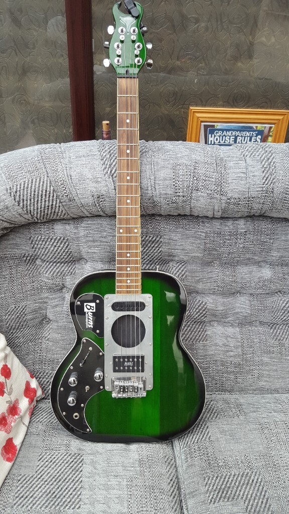 Left Hand Burns Steer Guitar with soft case . Collection or can deliver