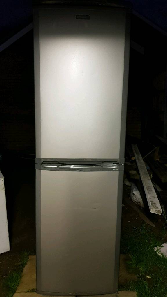 Hotpoint large grey fridge freezer delivered today in Romford, London