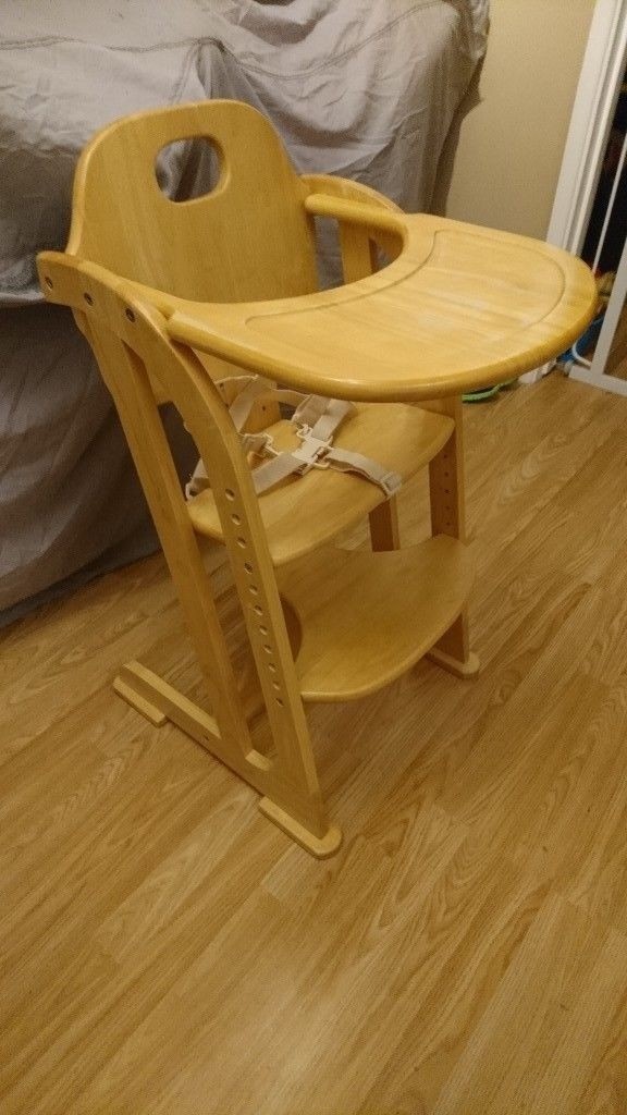 Adjustable wooden highchair / junior chair in Milton Keynes