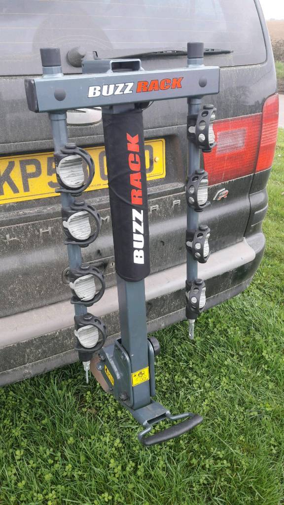 BuzzRack Buffalo 4 Bike Rack Tow Bar Mounted Cycle Carrier in Drayton