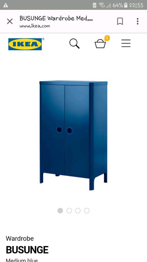 Ikea Blue Kids Wardrobe In Weston Super Mare Somerset Gumtree