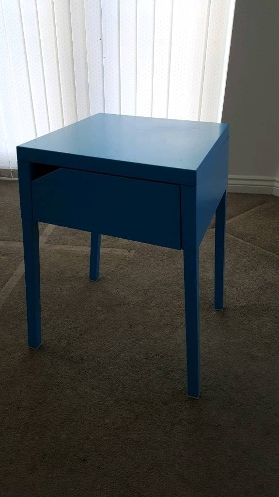 Ikea Selje bedside table in bright blue in Bonnyrigg, Midlothian
