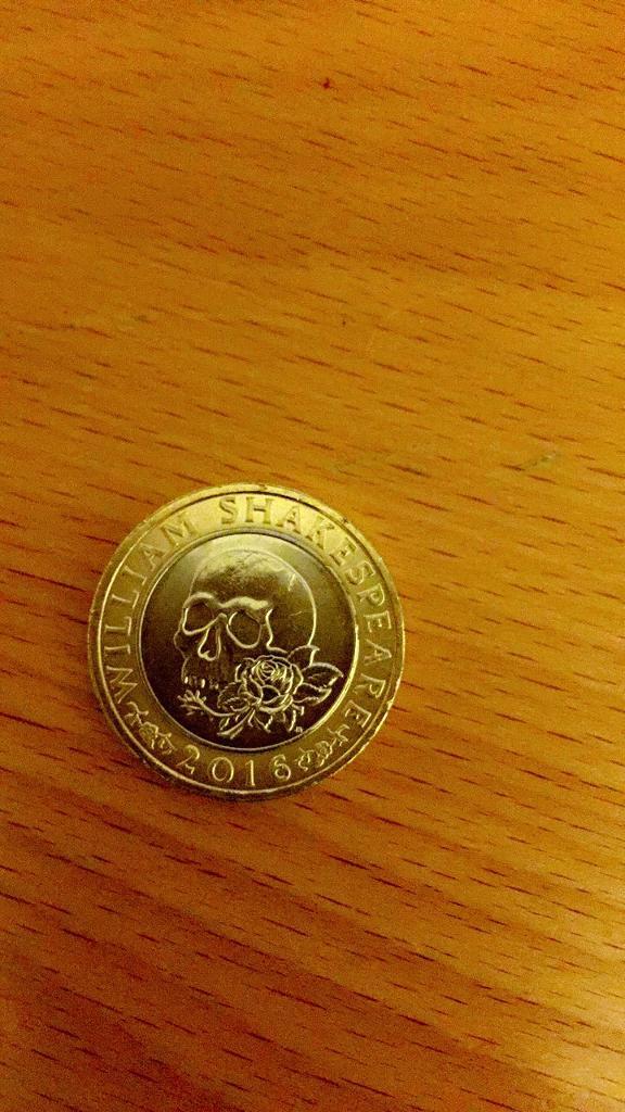 2016 William Shakespeare Macbeth Rose Skull Tragedies BU £2 Two Pound Coin in Clifton, Bristol