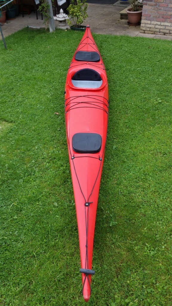 P&H CAPELLA 166 RED PLASTIC SEA KAYAK CANOE in Coleraine, County