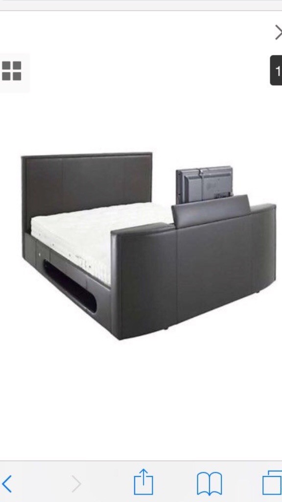 Super King Size TV Bed inc. Bedside in Cheshunt