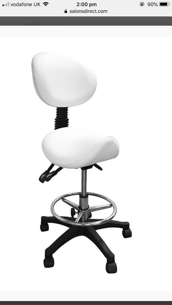 Beauty Stool With Reduced Saddle Seat Eyelash Extensions Chair With Wheels In London Gumtree
