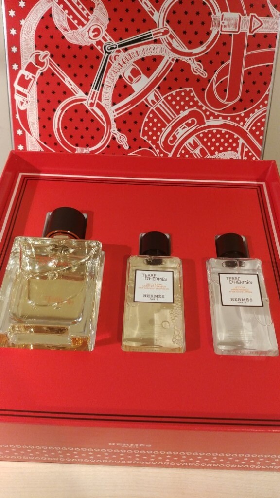HERMES Terre d'Hermes 50ml Eau de Toilette Gift Set Shower Gel