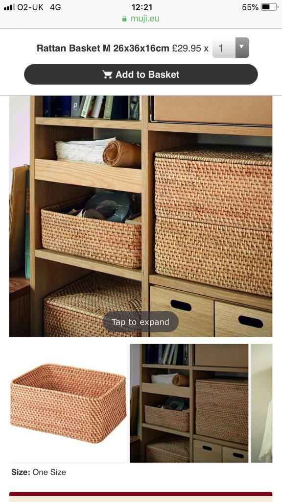 Muji Rattan Baskets Rrp 79 85 In Whitechapel London