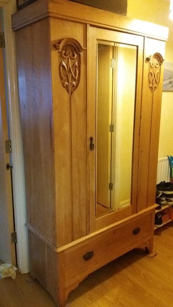 Antique wooden wardrobe in Edinburgh Gumtree
