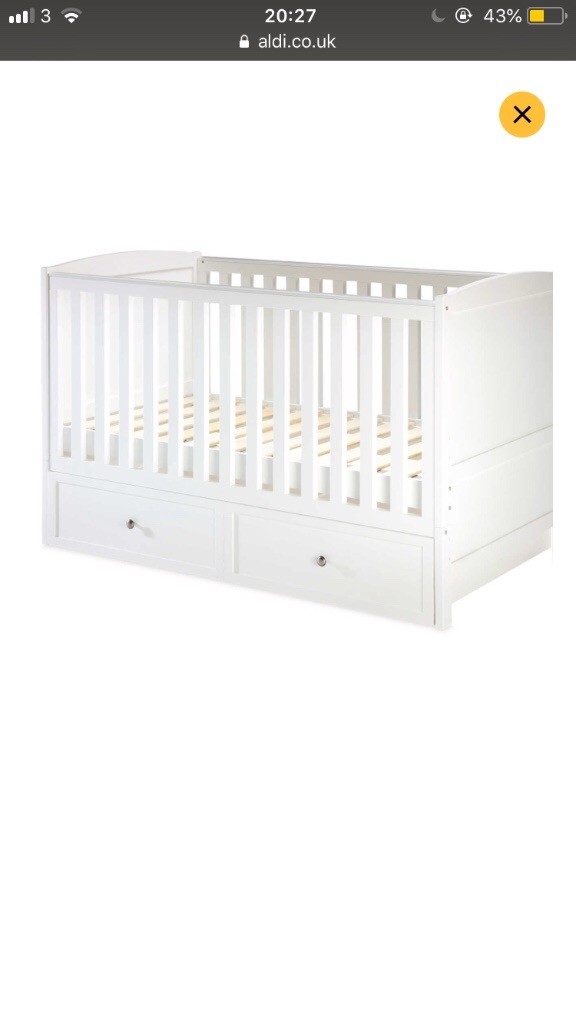 Mamia Nursery Cot Bed With Drawer In Dudley West Midlands