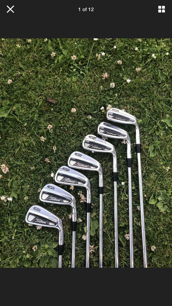 Titleist 710 AP2 set of 7 irons 4PW golf clubs in Wishaw, North