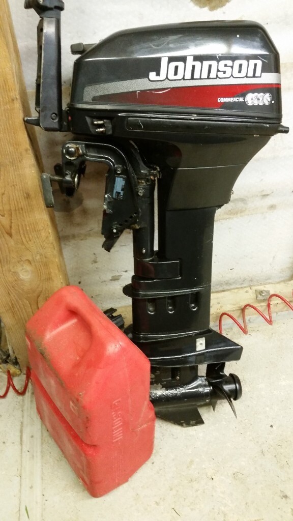 Johnson 15 hp light weight 2 stroke outboard | in Par, Cornwall | Gumtree