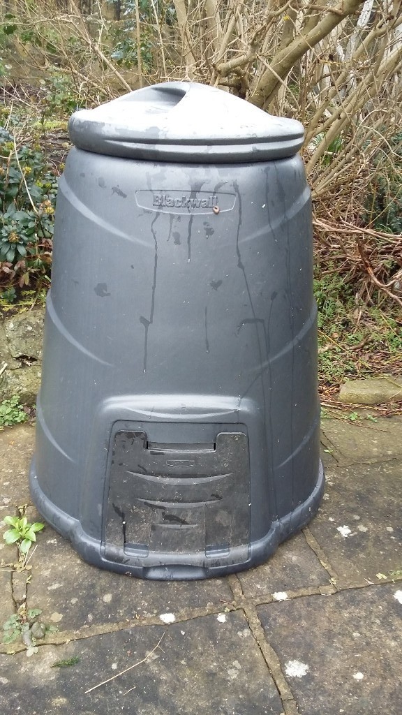 Compost bin, large black plastic in Knaresborough, North Yorkshire