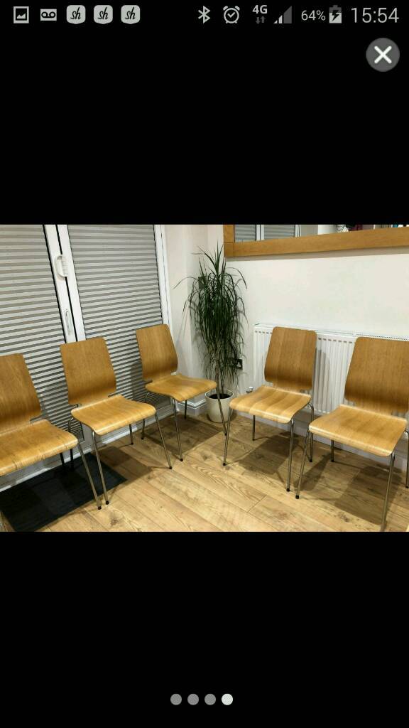 5 ikea stacking chairs in AshbydelaZouch, Leicestershire Gumtree