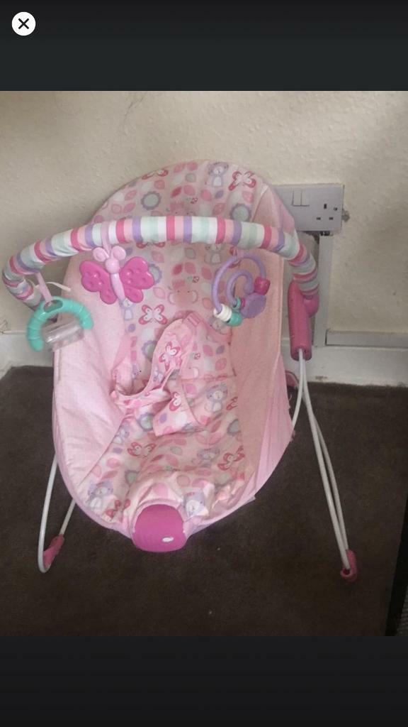 Baby girls vibrating chair 5 in Sighthill, Edinburgh Gumtree