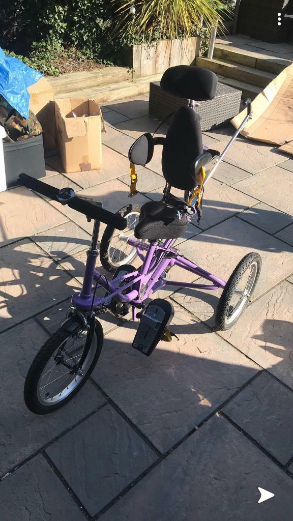 Tomcat special needs trike with bike attachment in Milton Keynes