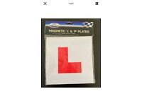 2x L Plates + 2x P plates Magnetic Quick Easy To Fix Learner Car signs,FREE POST