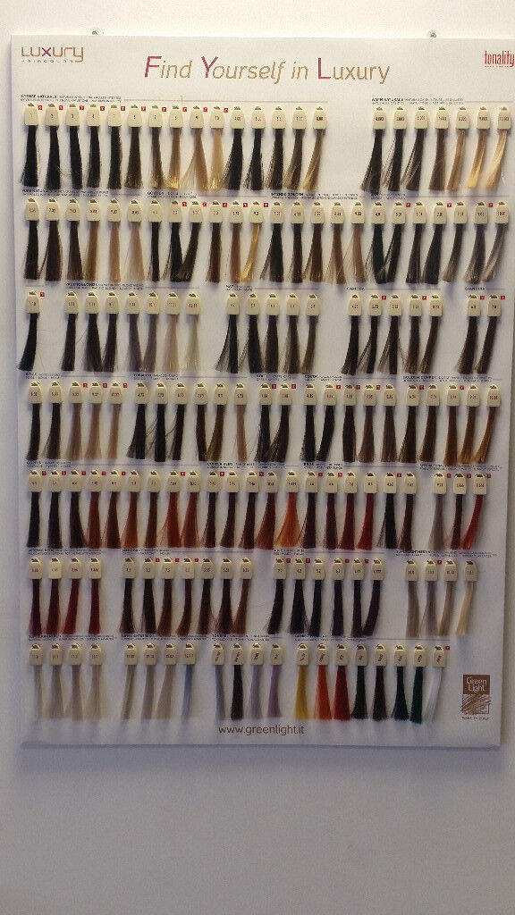 Luxury Hair Colour Chart