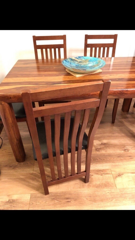 Indian Sheesham dining table and six chairs in London Gumtree
