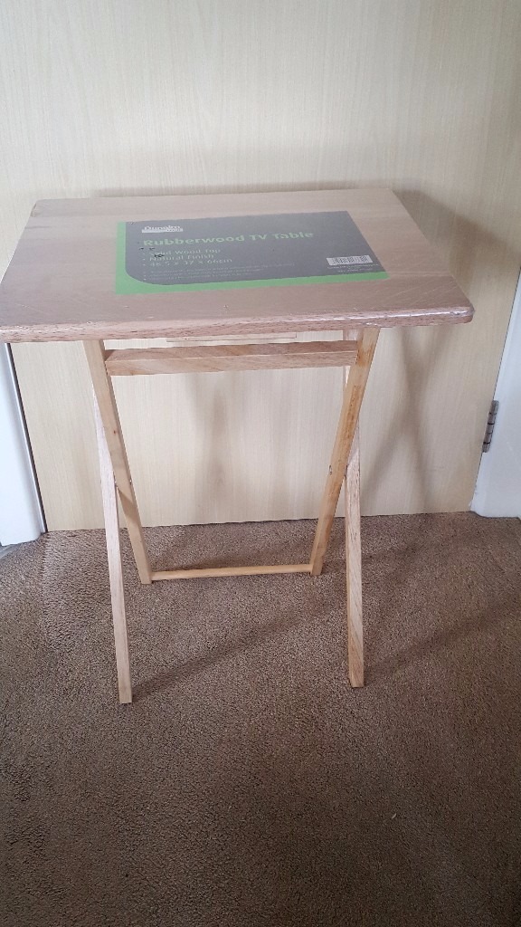 DUNELM RUBBERWOOD TV TABLE BRAND NEW IN PACKAGING in Wolverhampton, West Midlands Gumtree