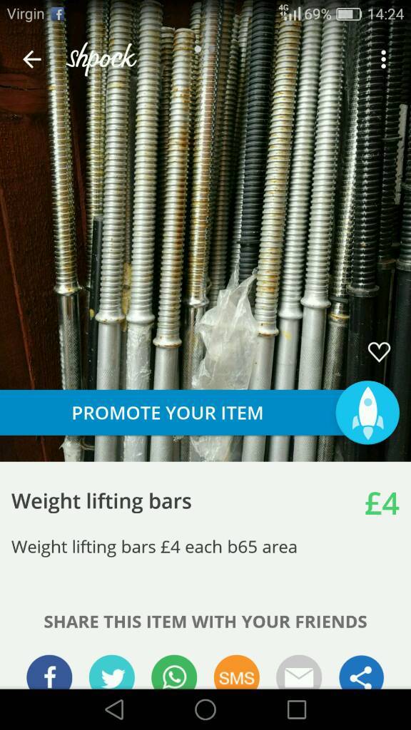 Weight lifting bars various kgs in Sandwell, West Midlands Gumtree