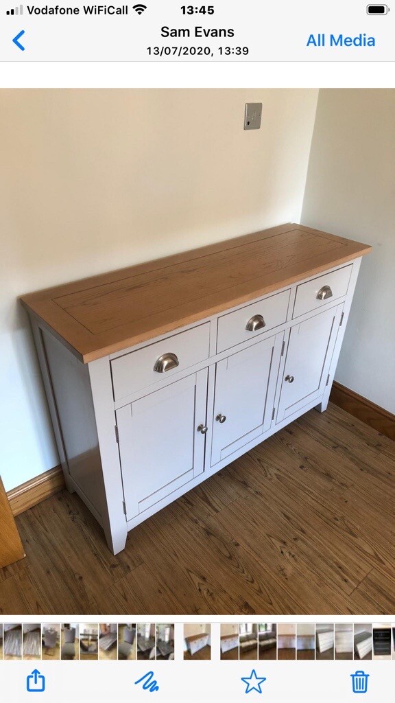 Grey sideboard with matching tv unit. Very good condition in Coventry