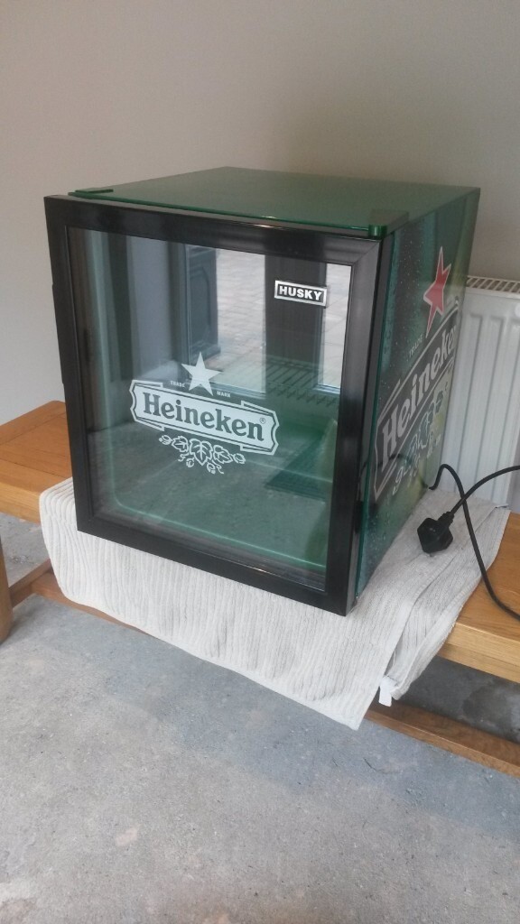 Heineken Drinks Cooler Mini Fridge by Husky perfect for summer BBQ in