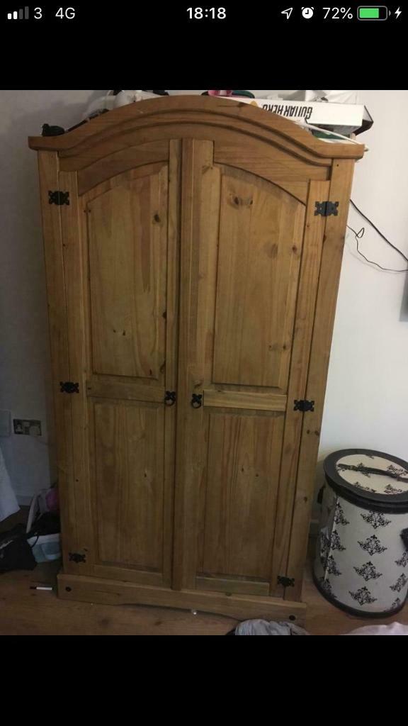 2 X Mexican Pine Wardrobes In Cardiff Bay Cardiff Gumtree