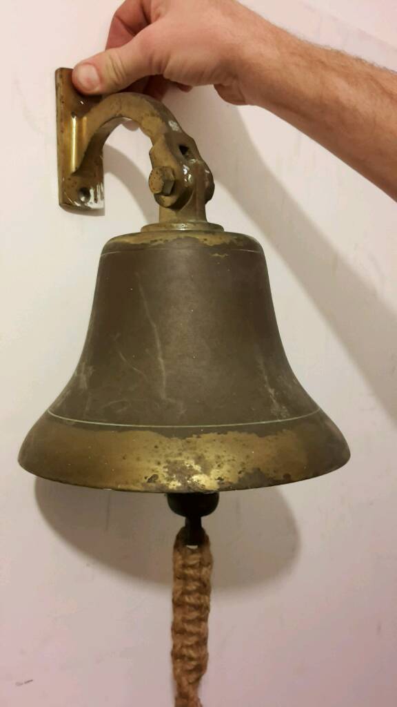 Brass ships bell in Barnes, London Gumtree