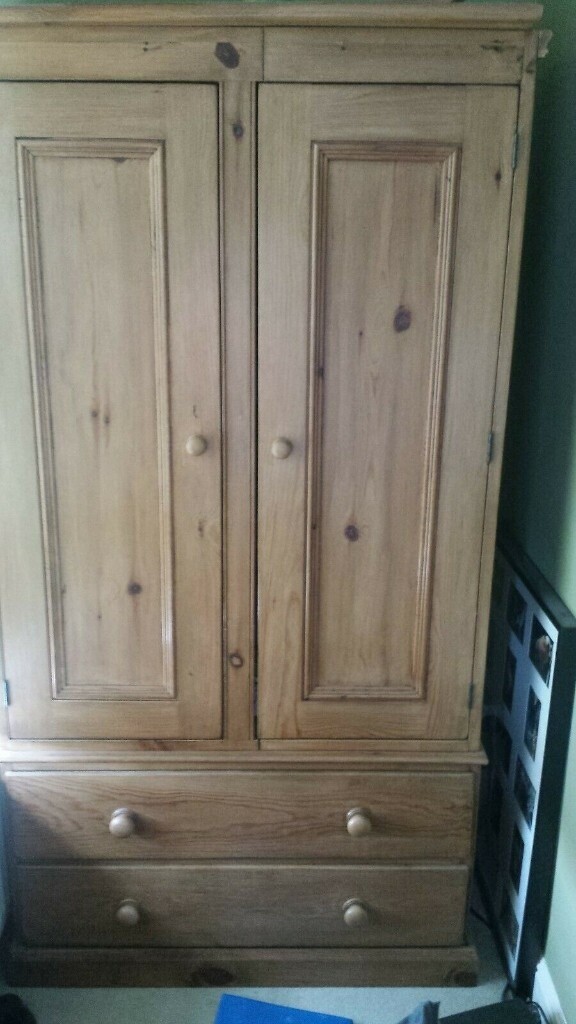 Childs Reclaimed Pine Wardrobe In Huddersfield West