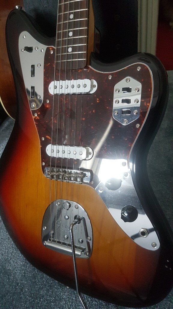 Vintage Fender Jaguar Guitar 19992002 Sunburst P Serial Crafted in