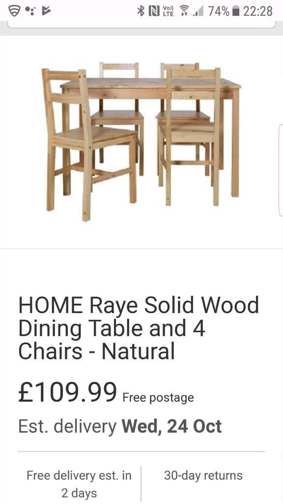 BRAND NEW ARGOS DINING TABLE AND CHAIRS in Gateshead 