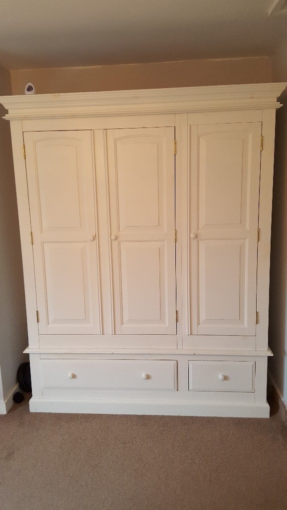White Solid Wood Wardrobe In Ashford Kent Gumtree