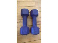 5 pound dumbbell weights! - just over 2kg