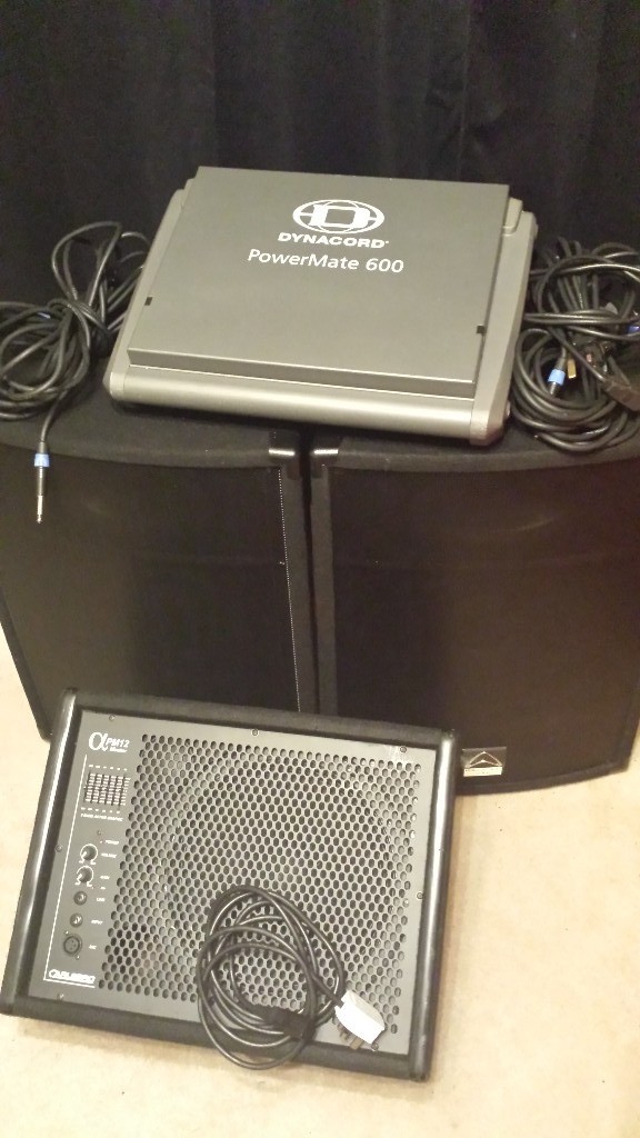 PA System Dynacord Powermate 600, Wharfedale Speakers Carlsboro
