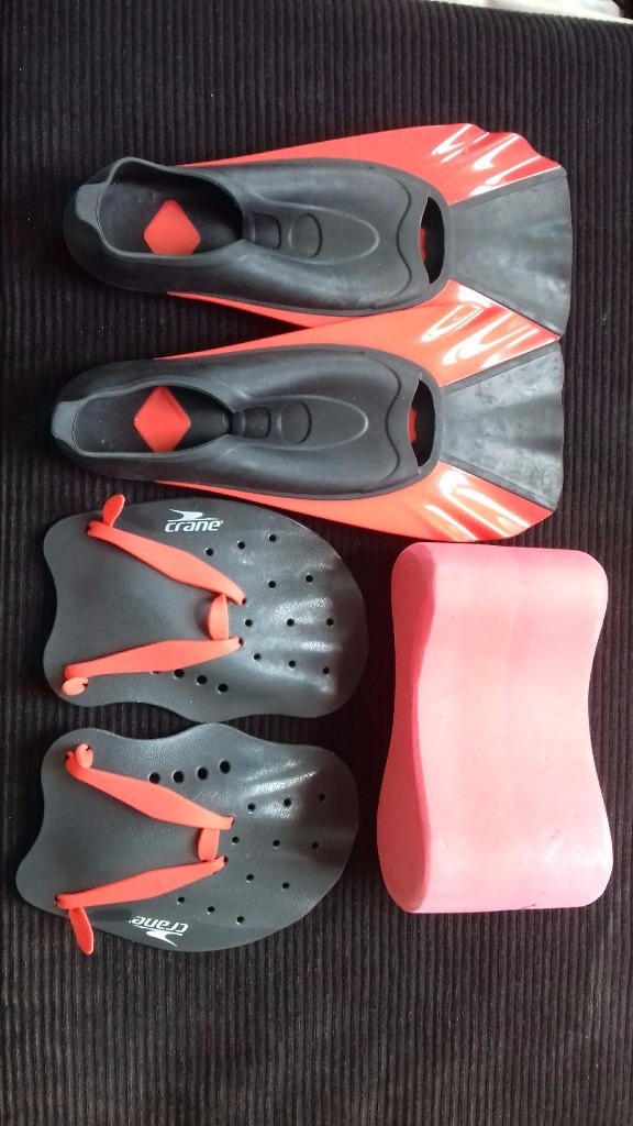 Swim training kit paddles, fins and pull buoy in Leytonstone, London Gumtree