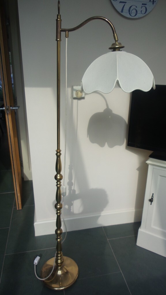 Laura Ashley Style Standard lamp in Brass finish with shade. in Norwich, Norfolk Gumtree