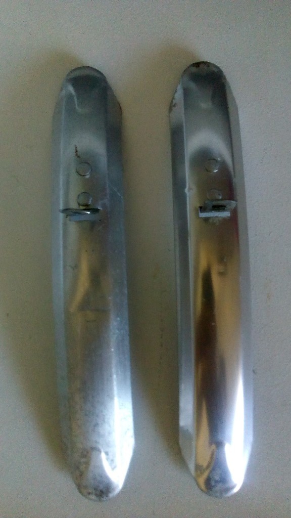 Vintage Style Chrome Road Racing Bike Short Mudguards Mini Fenders in