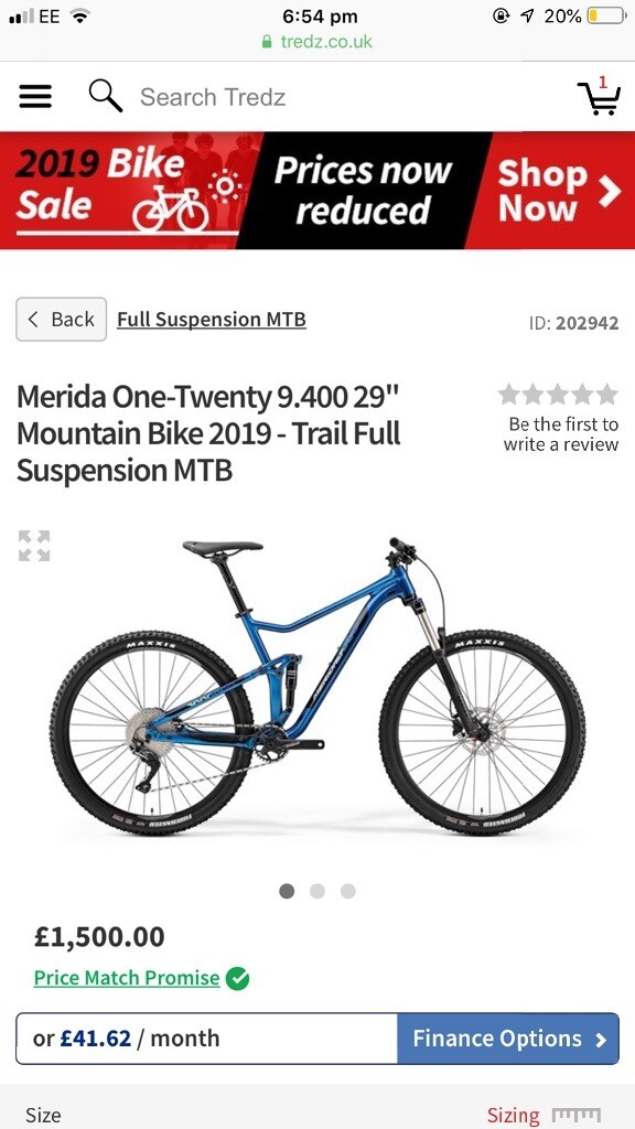 merida one twenty 9 400