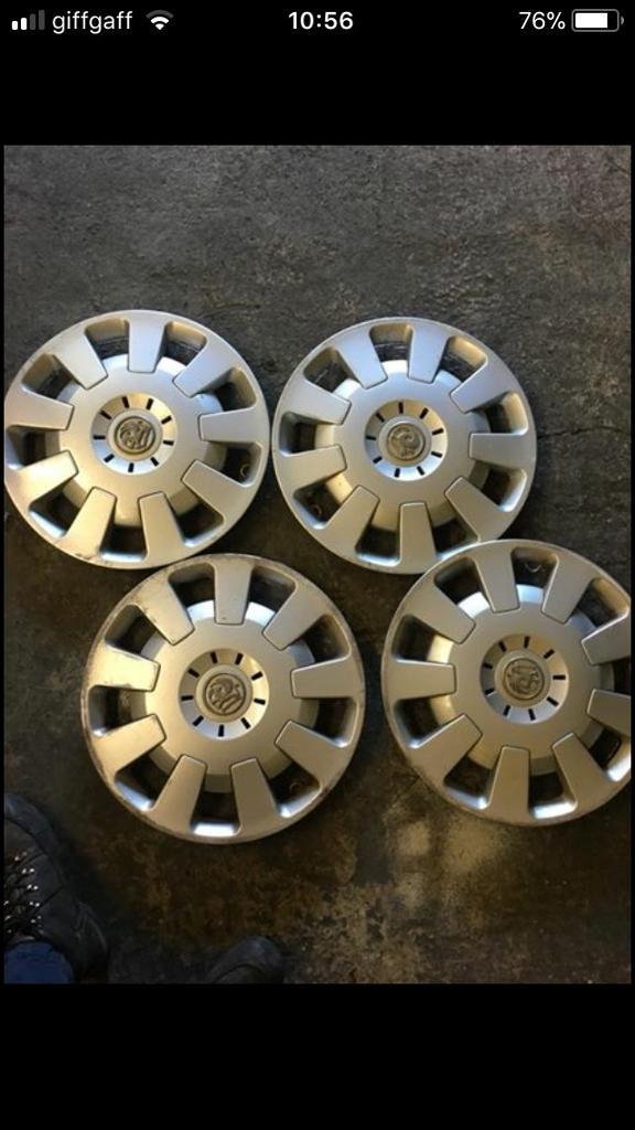 Original vauxhall corsa C 15” wheel trims set of 4 in Leicester, Leicestershire Gumtree