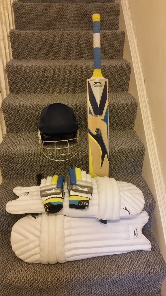 Slazenger Cricket bat/helmet/gloves/pads in Plymouth, Devon Gumtree