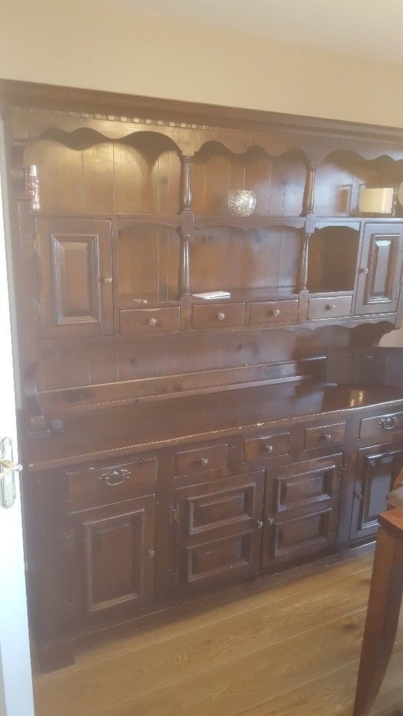 Bennington Pine Hutch real American made furniture from 1950