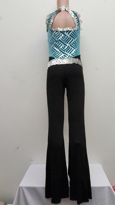 Dance Costume Medium Child Disco Retro Vintage Jazz Funk Solo CompetitionPageant