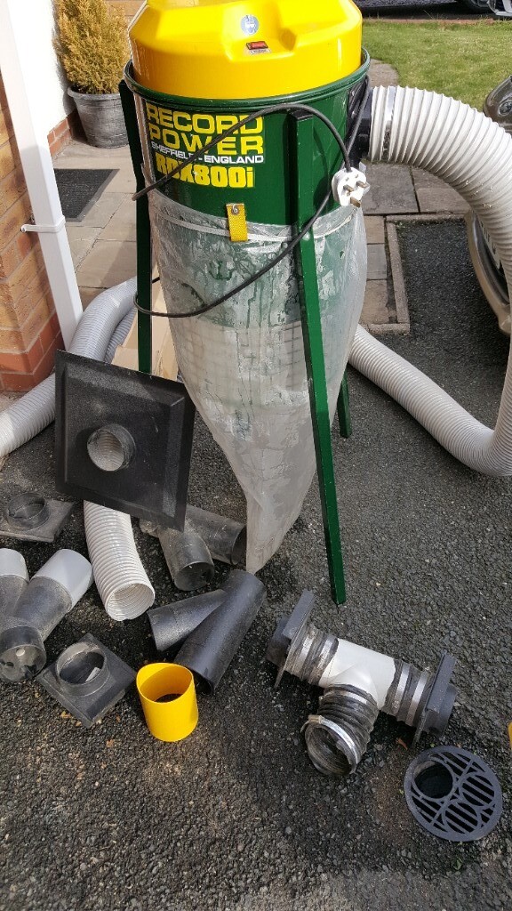 Record DX800i Dust Extractor plus accessories. Light use only in hobby