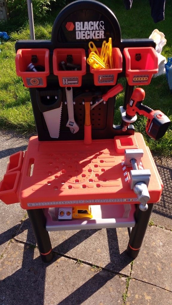 Kids Black and Decker workbench with tools and accessories in Sale, Manchester Gumtree